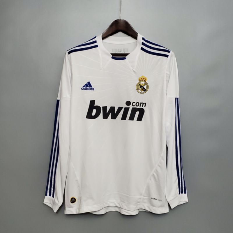 Retro Real Madrid 10/11 Long Sleeve Home Kit